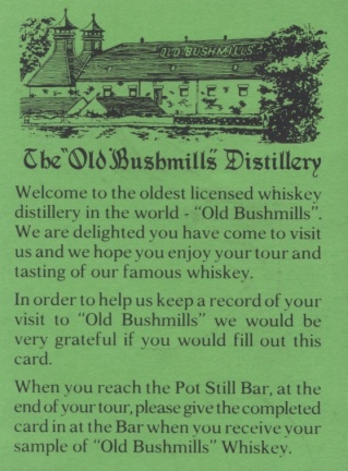 Bushmills distillery, Co. Antrim